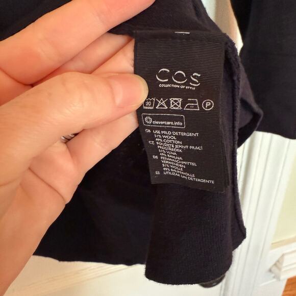 COS Navy Wool Sweater - Picture 5 of 6